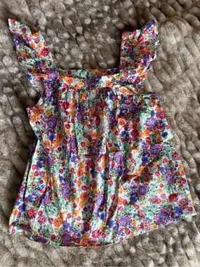 Vici Floral Ruffle Tank Top